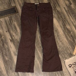 VINTAGE LEI lowrise size 7 brown pants -Y2K